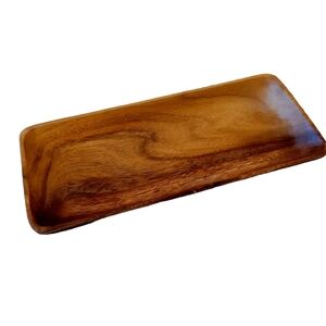 Vintage Wooden Rectangle Tray Farmhouse Country Primitive Bohemian